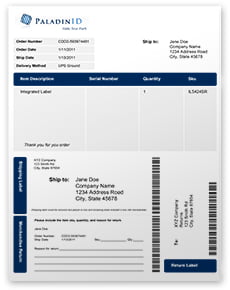 Integrated Label Form