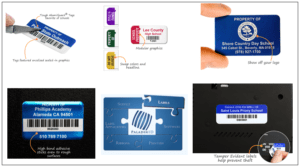 examples of tracking school property labels