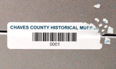 tool tracking labels. Label that has been tampered with and coming of in little pieces