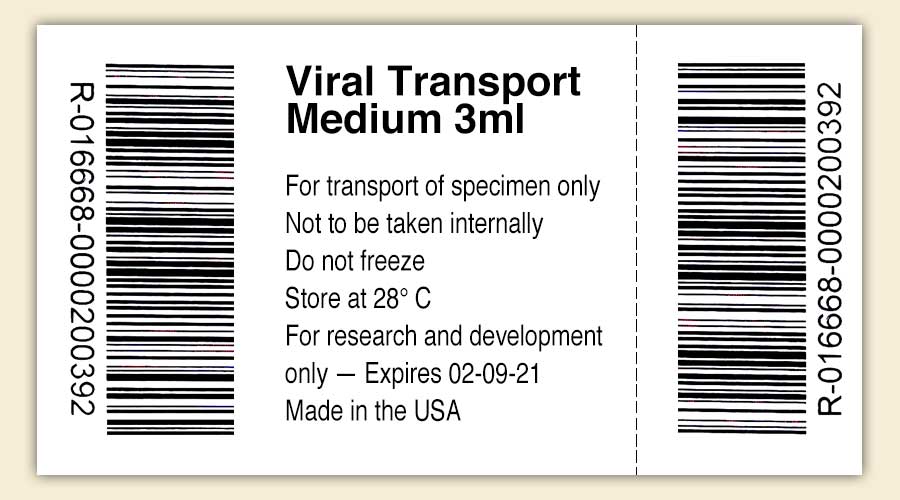 Covid Test Kits label