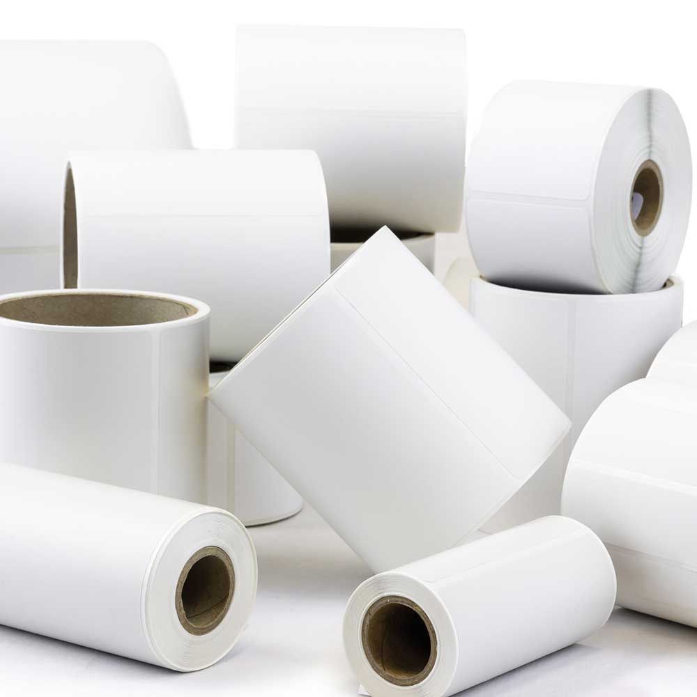 Blank inkjet label rolls in a range of widths and core sizes