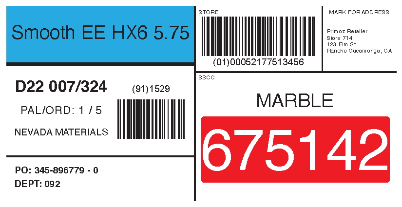 Put Away Label