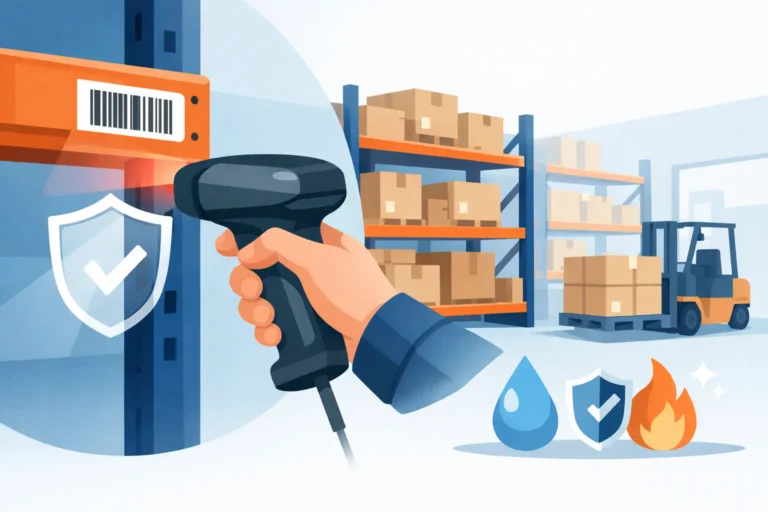 Warehouse Rack Barcode Labels That Last