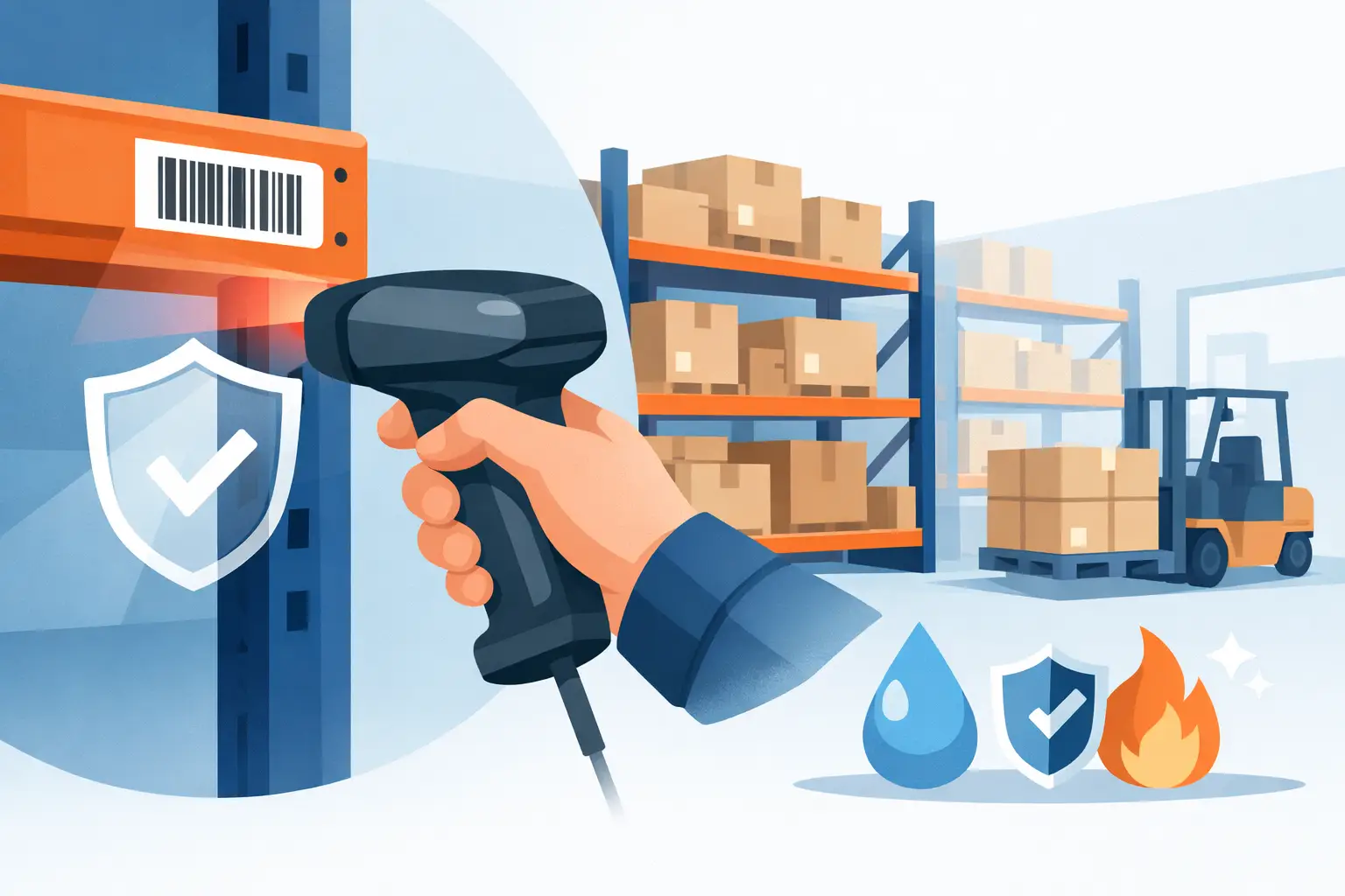 Warehouse Rack Barcode Labels That Last