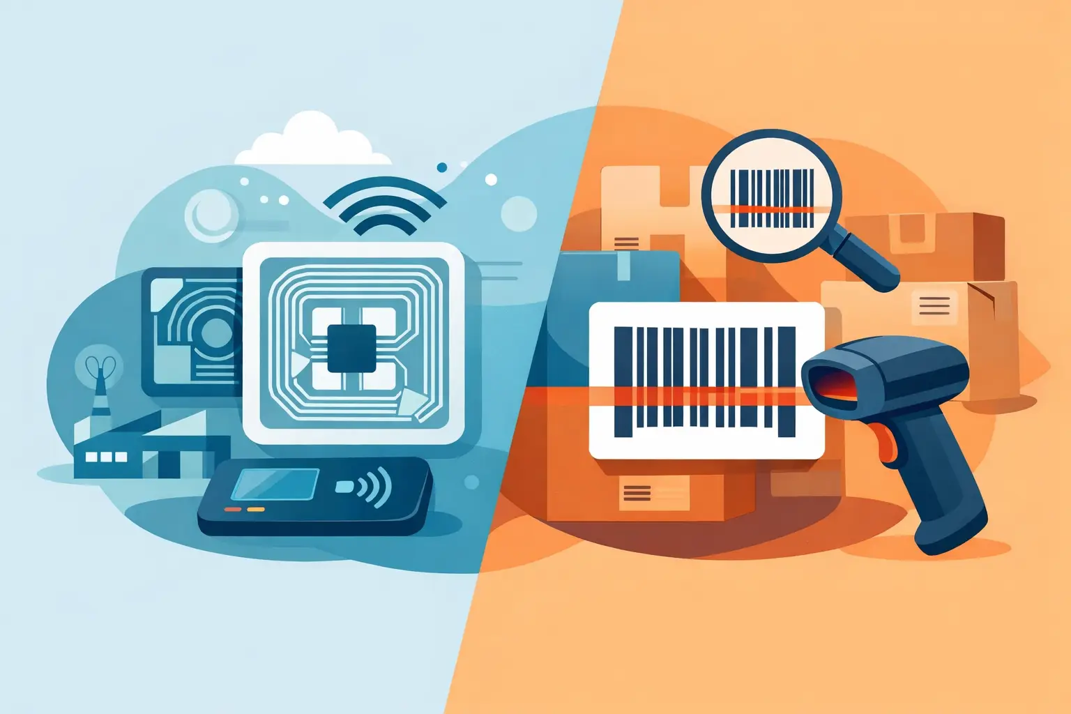 RFID Labels vs Barcode Labels