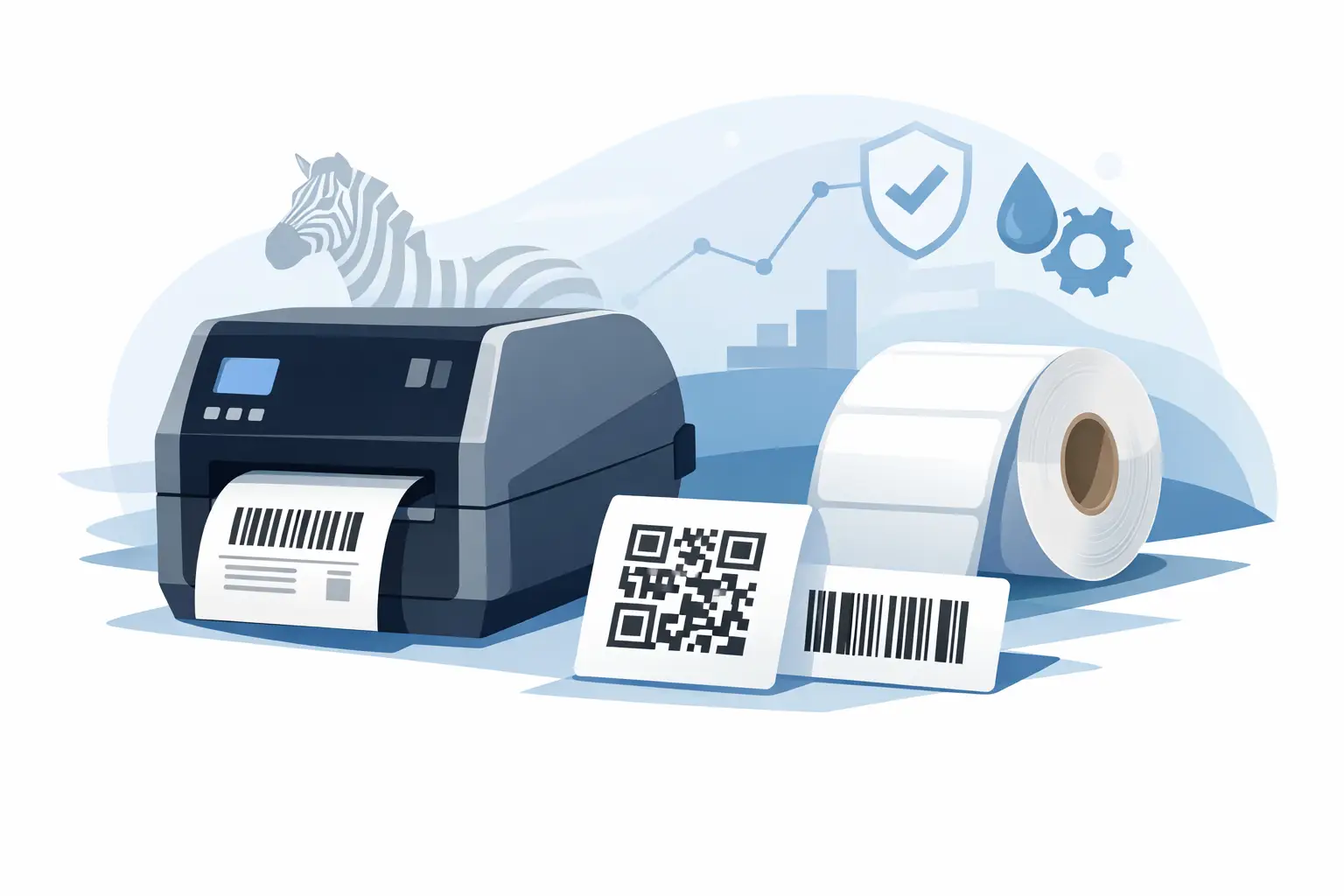 Zebra PolyPro4000T for Durable Barcode Labels