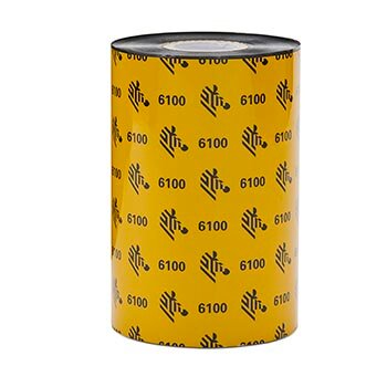 Zebra 6100 Wax/Resin Ribbons ||06100BK06045