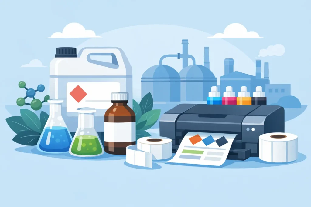 Choosing Inkjet Labels for the Chemical Industry